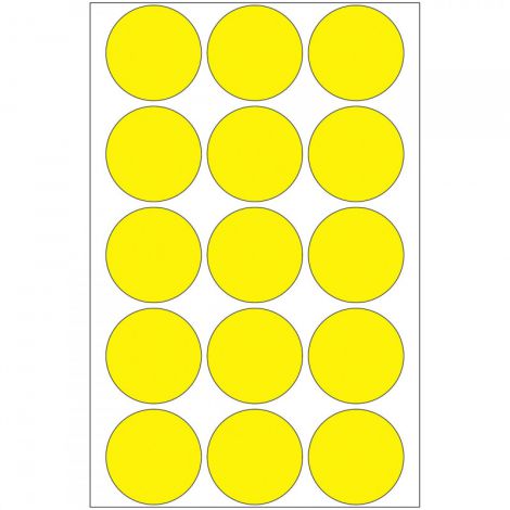 Etykiety samoprzylepne Herma okrągłe kropki 32mm żółte - 2